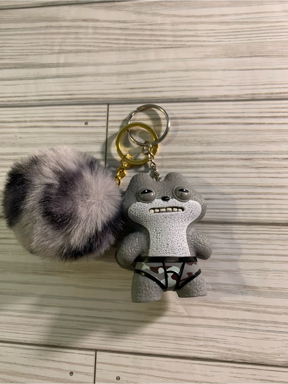 NWOT Fuggler w/pom pom Keychain